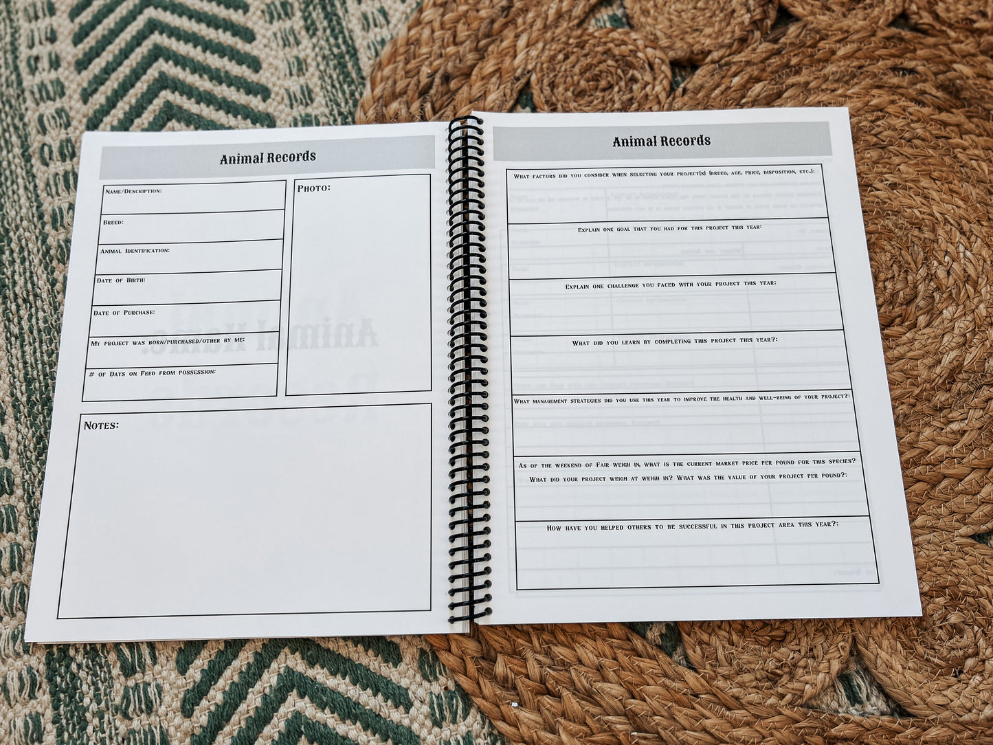 Livestock Record Book
