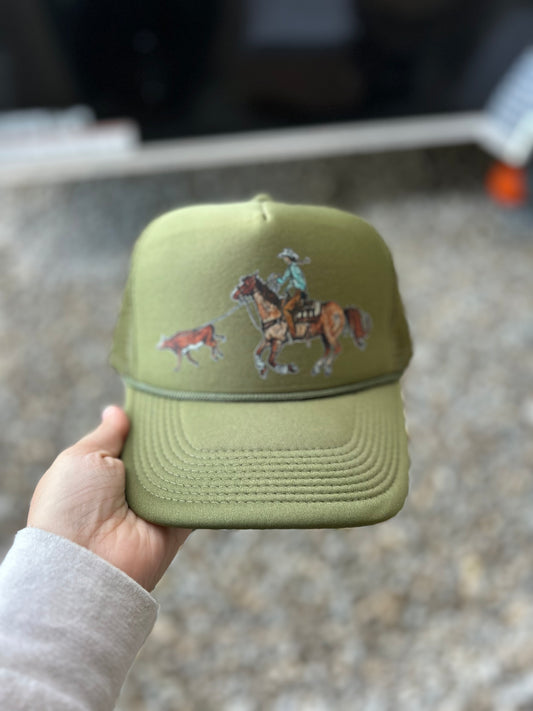 Ranchin Cowgirl Trucker