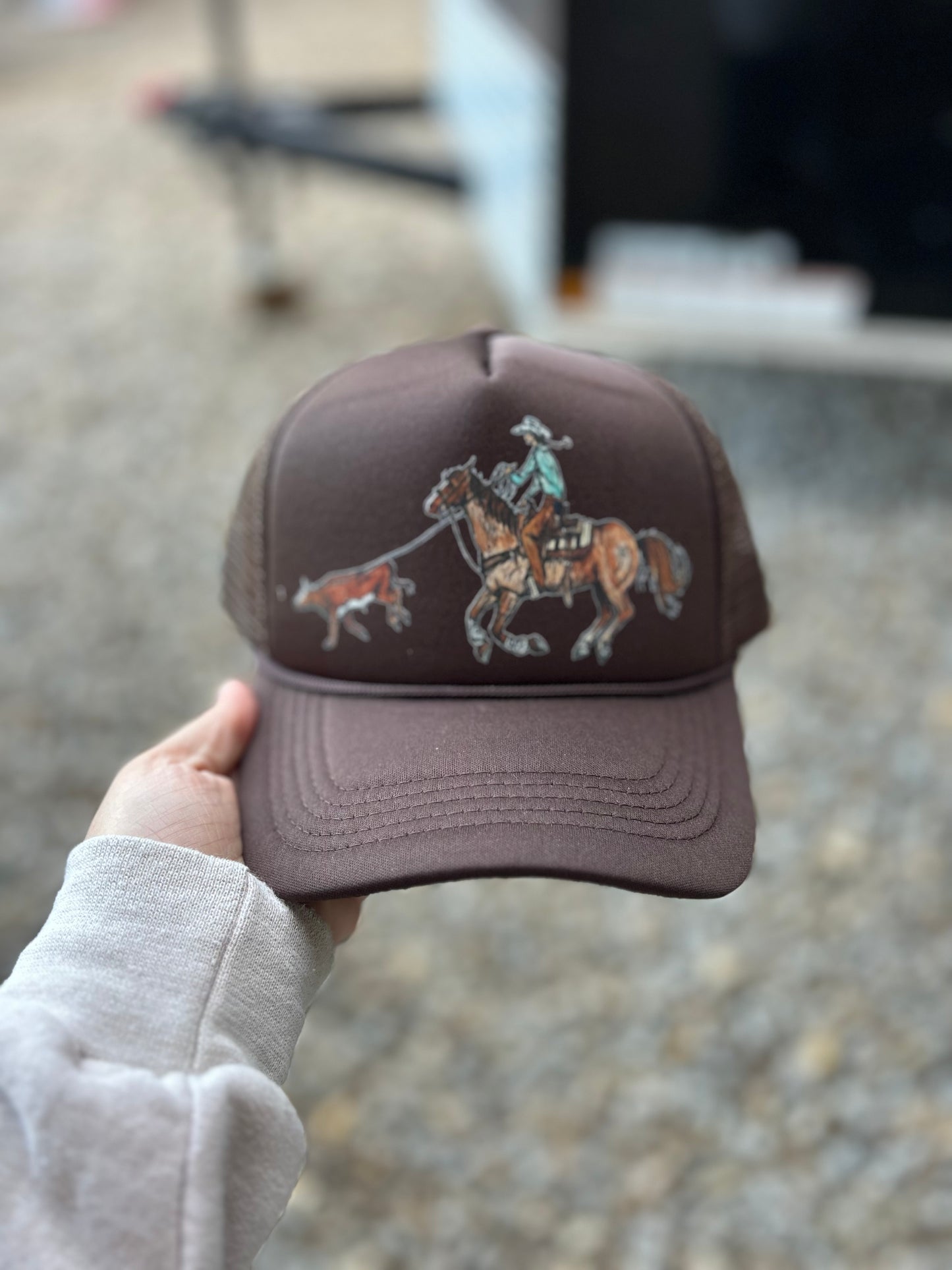 Ranchin Cowgirl Trucker